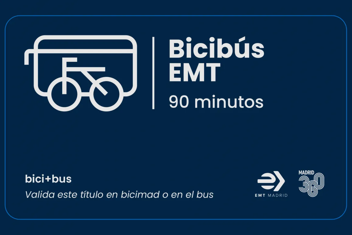 Imagen del nuevo billete virtual #bicibúsEMT
