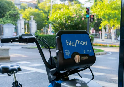 frontal de bici bicimad