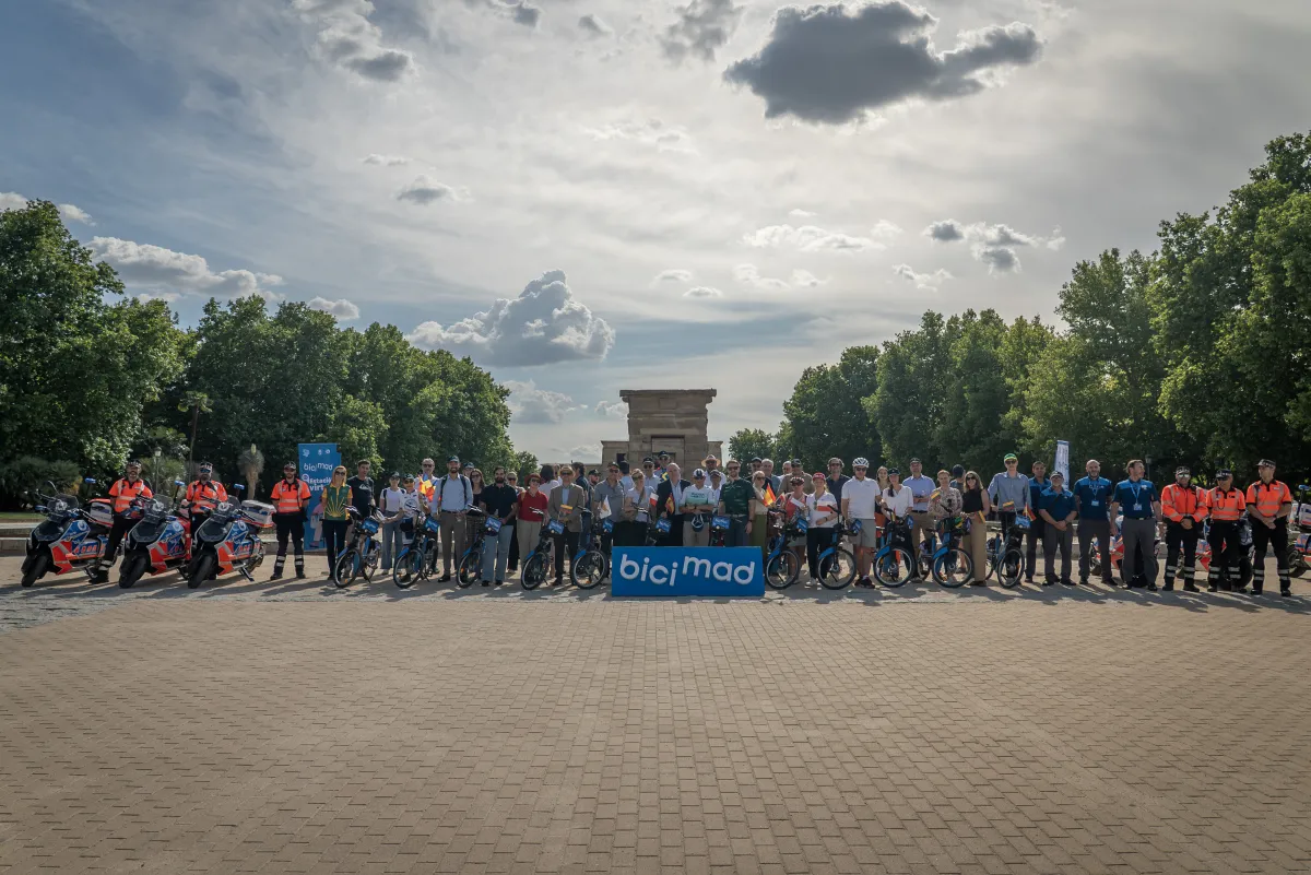 Participantes en el Día de la Bicicleta