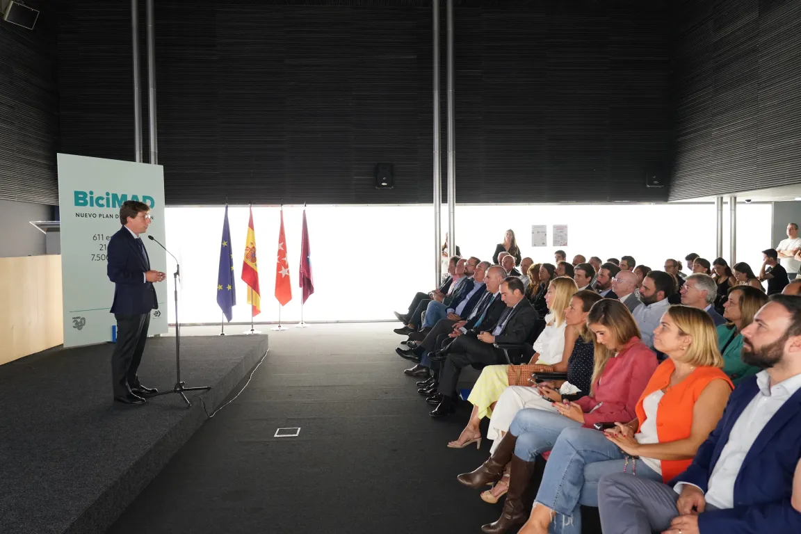 Imagen de la presentación del plan de expansión de bicimad