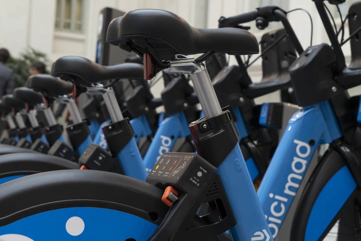 Imagen de una estación con bicicletas del nuevo modelo